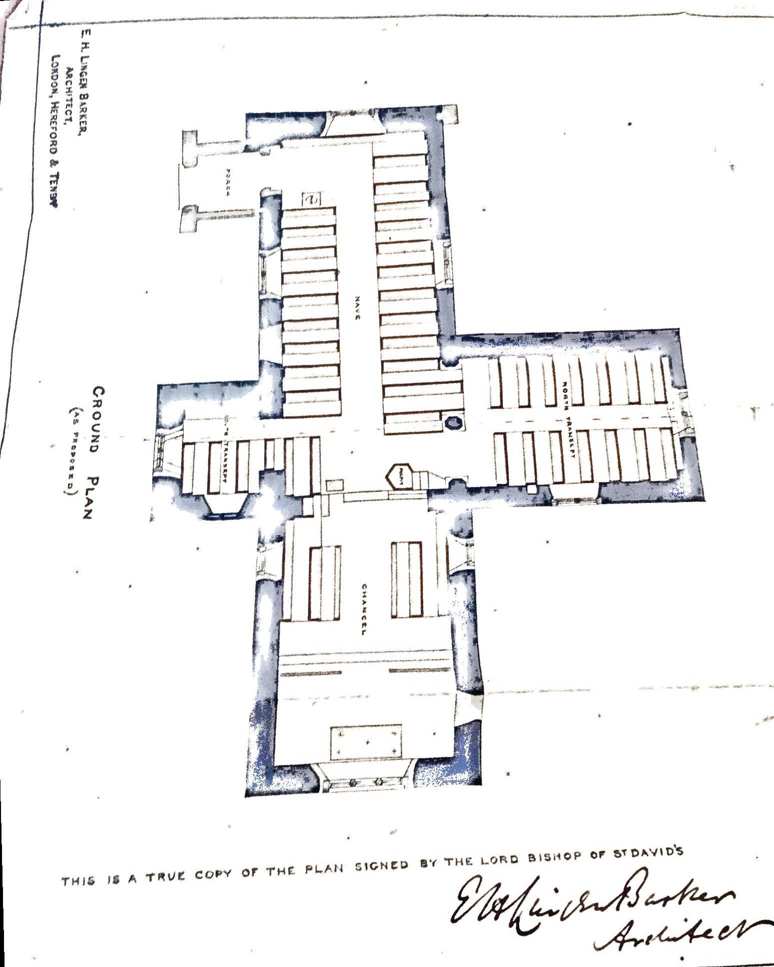 Plans for Restoring St Jerome's Church 1879