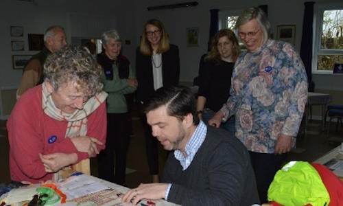Local MP Stephen Crabb has a got at stitching