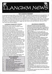 Llangwm Village News December 1999