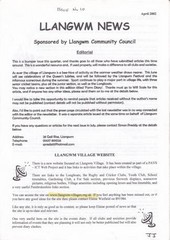 Llangwm Village News April 2002