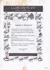 Llangwm Village News April 2003
