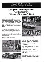 Llangwm Village News September 2003