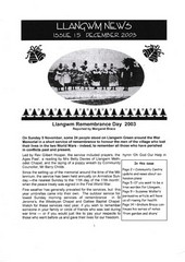 Llangwm Village News December 2003